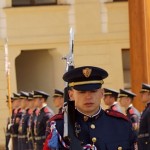 Garde d'honneur. ללא חת וללא מורא, חיילים בכחול צועדים נכוחה